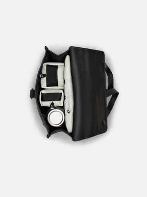 5. Rains Puffed Backpack Mini with spacious main compartment Green