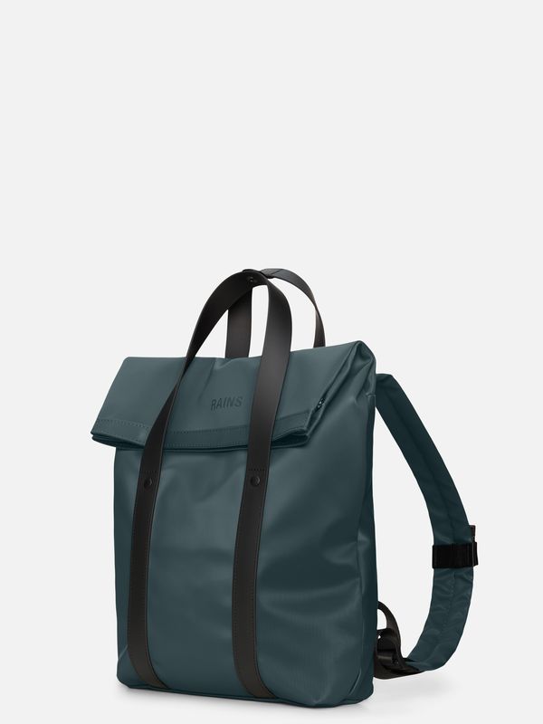 2. Rains 2 Way Tote Backpack Mini with Fold-Over Top Closure Mystique RAINS 12780