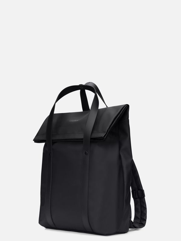 2. Rains 2 Way Tote Backpack with Large Main Compartment Black RAINS 12940
