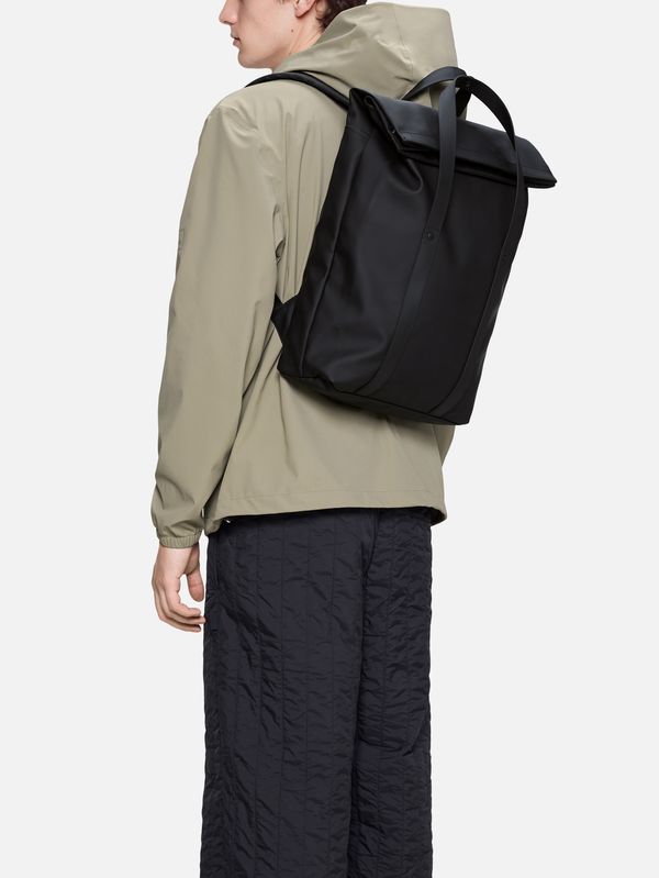 4. Rains 2 Way Tote Backpack with Large Main Compartment Black RAINS 12940