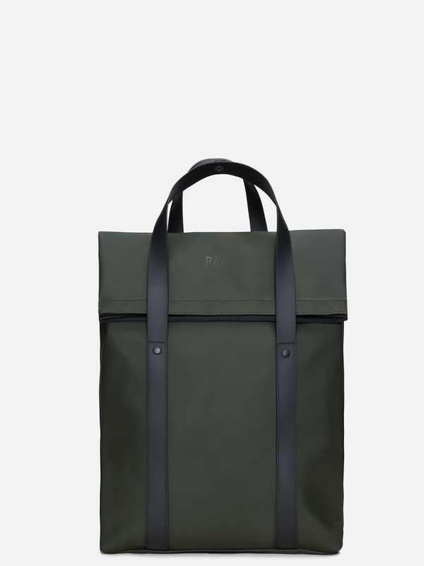 1. Rains 2 Way Tote Backpack with Large Main Compartment Green RAINS 12940