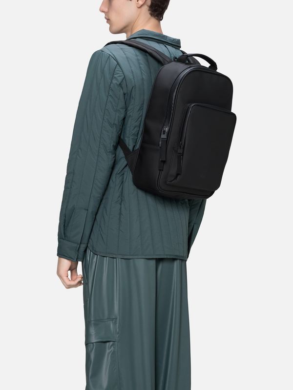 4. Sac à dos Rains Book Daybag avec grand compartiment et poche intérieure rembourrée Noir RAINS 13260