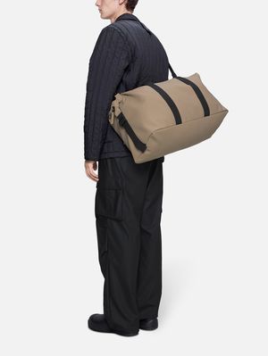 3. Rains Hilo Weekend Bag with Large Compartment and Padded Handles Beige