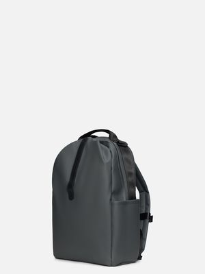 2. Zaino Rains Clip Front Backpack con ampia apertura con cerniera arrotondata Dark Grey