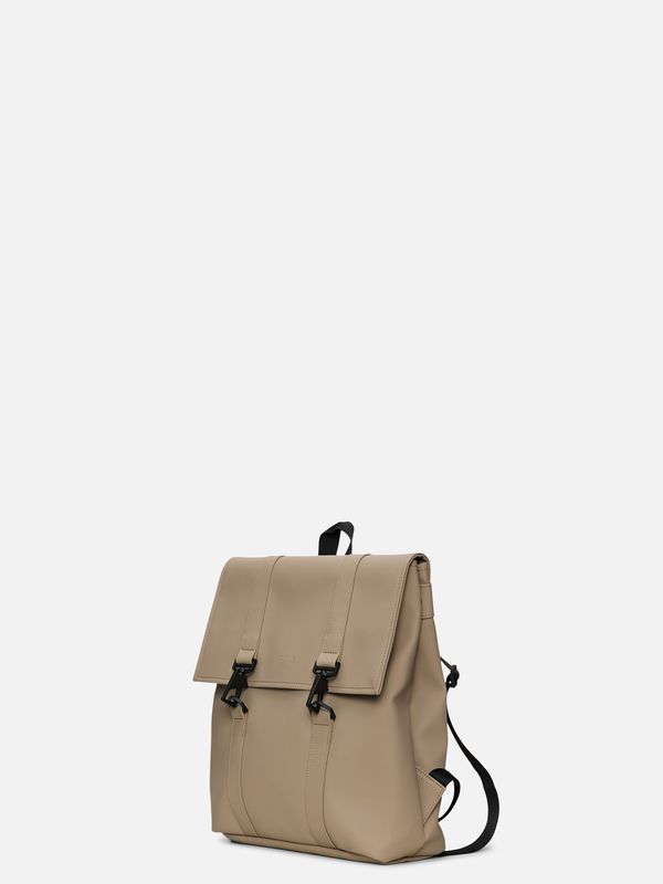 2. Rains MSN Bag Mini Backpack with spacious main compartment Beige RAINS 13310