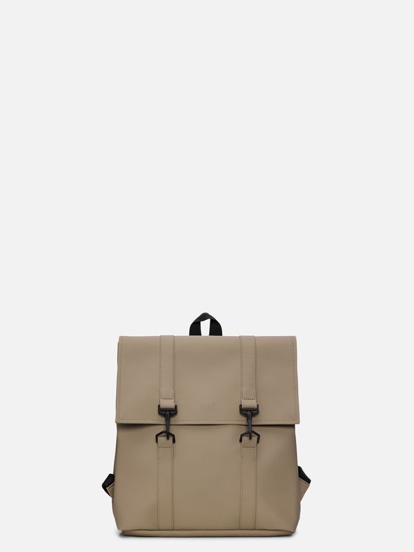 1. Rains MSN Bag Mini Backpack with spacious main compartment Beige RAINS 13310