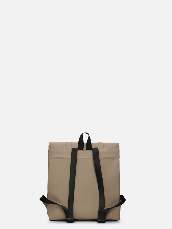 3. Rains MSN Bag Mini Backpack with spacious main compartment Beige RAINS 13310