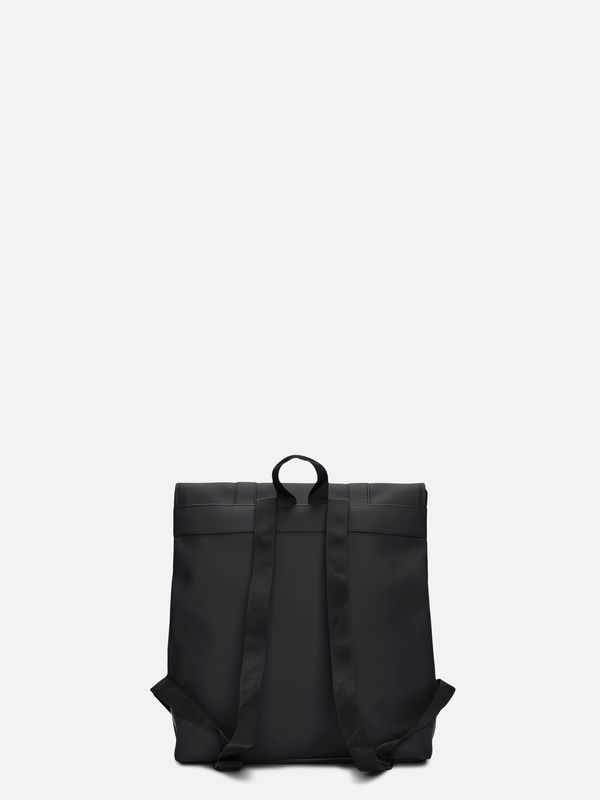 3. Rains MSN Bag Mini Backpack with spacious main compartment Black RAINS 13310