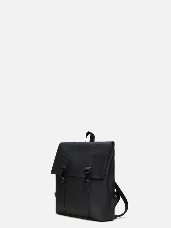 2. Rains MSN Bag Mini Backpack with spacious main compartment Black RAINS 13310