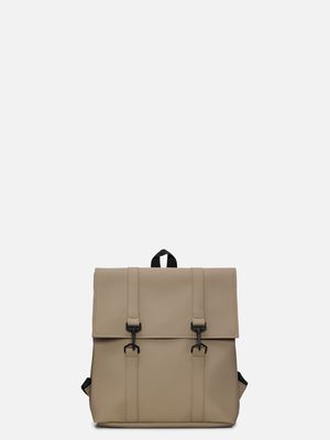 1. Zaino Rains MSN Bag Mini con spazioso scomparto principale Beige