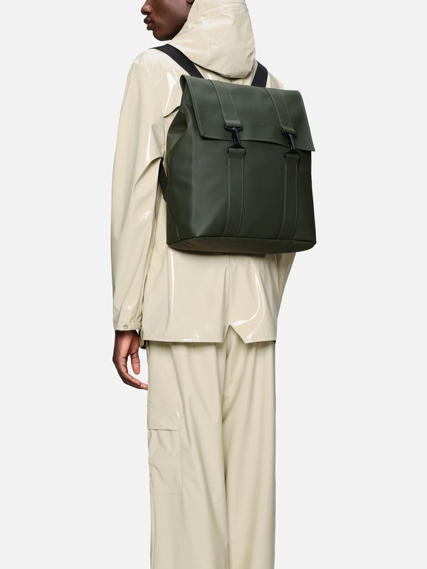4. Rains MSN Bag backpack with a large main compartment Dark Grey RAINS 13300