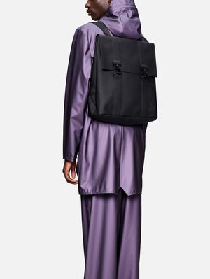 4. Rains MSN Bag backpack with a large main compartment Black