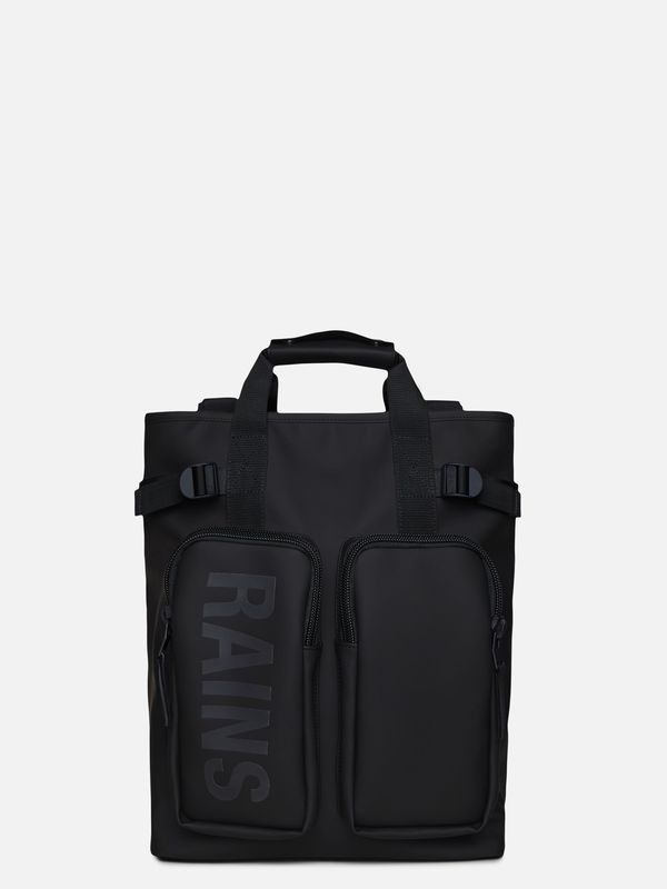 1. Zaino Tote Rains Texel Tote Backpack con spallacci imbottiti integrati Nero RAINS 14240