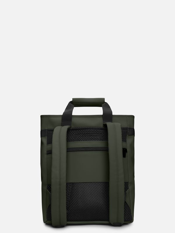 3. Zaino Tote Rains Texel Tote Backpack con spallacci imbottiti integrati Verde RAINS 14240