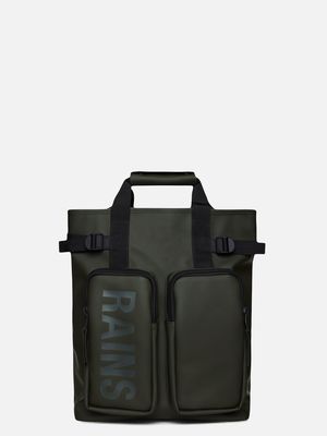 1. Zaino Tote Rains Texel Tote Backpack con spallacci imbottiti integrati Verde