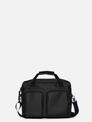 1. Sacoche pour ordinateur portable Rains Texel Tech Bag avec housse rembourrée Noir