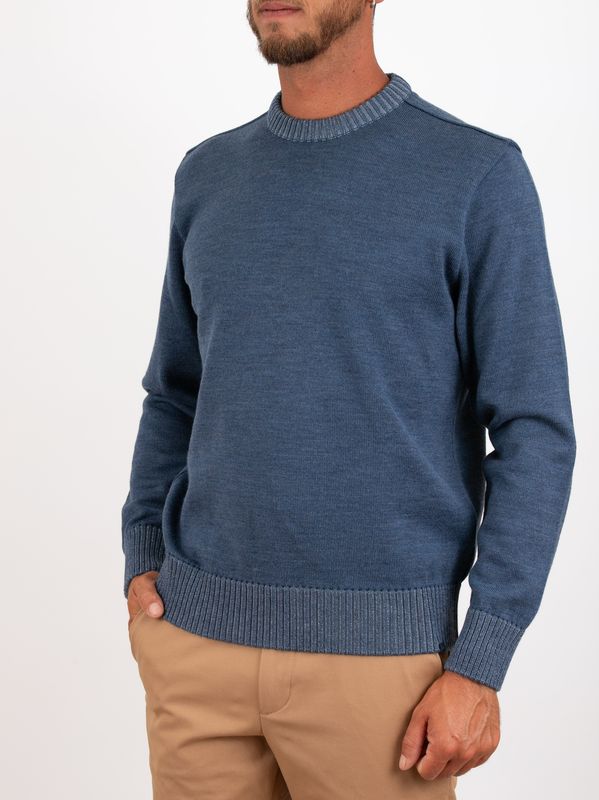 2. Pull Paul & Shark pour homme, col rond, en laine douce Bleu ciel PAUL & SHARK 15311010