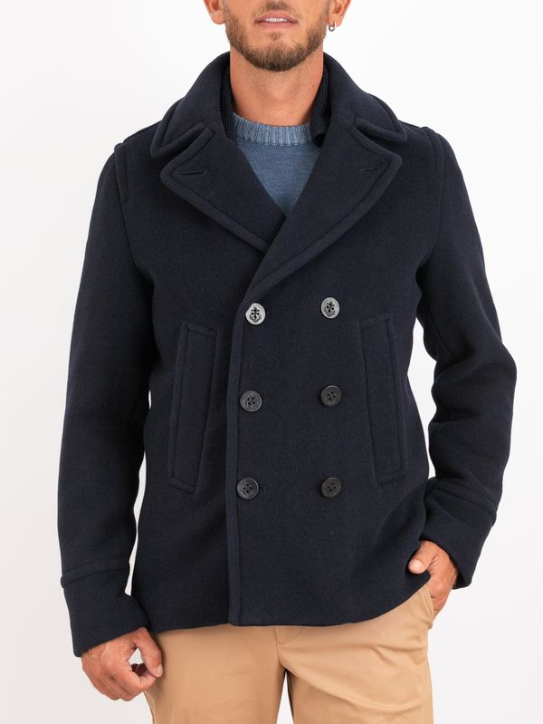 1. Paul & Shark Men's Double-Breasted Wool and Cashmere Caban Blue PAUL & SHARK 15312361