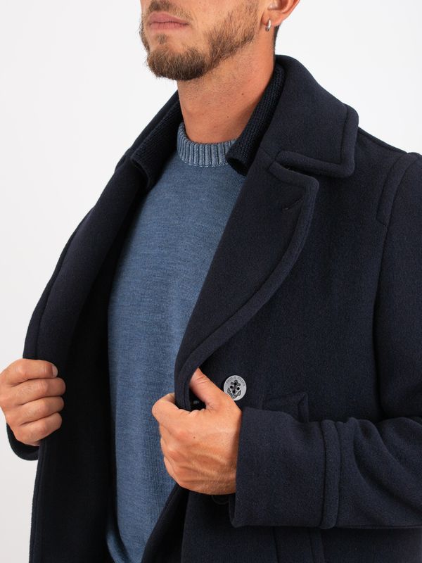 5. Paul & Shark Men's Double-Breasted Wool and Cashmere Caban Blue PAUL & SHARK 15312361