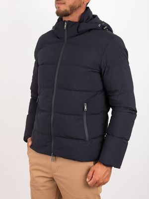 2. Paul & Shark Typhoon Platinum Men's Down Jacket with Hood Blue