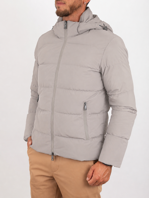 2. Piumino Uomo Paul & Shark Typhoon Platinum con Cappuccio Tortora