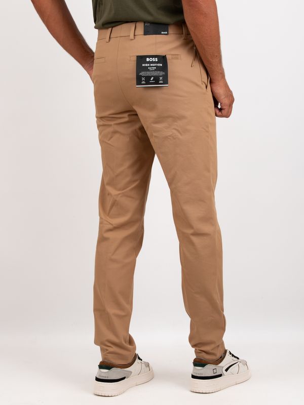 3. BOSS Men's Slim Fit Stretch Cotton Blend Trousers Beige BOSS 50543945
