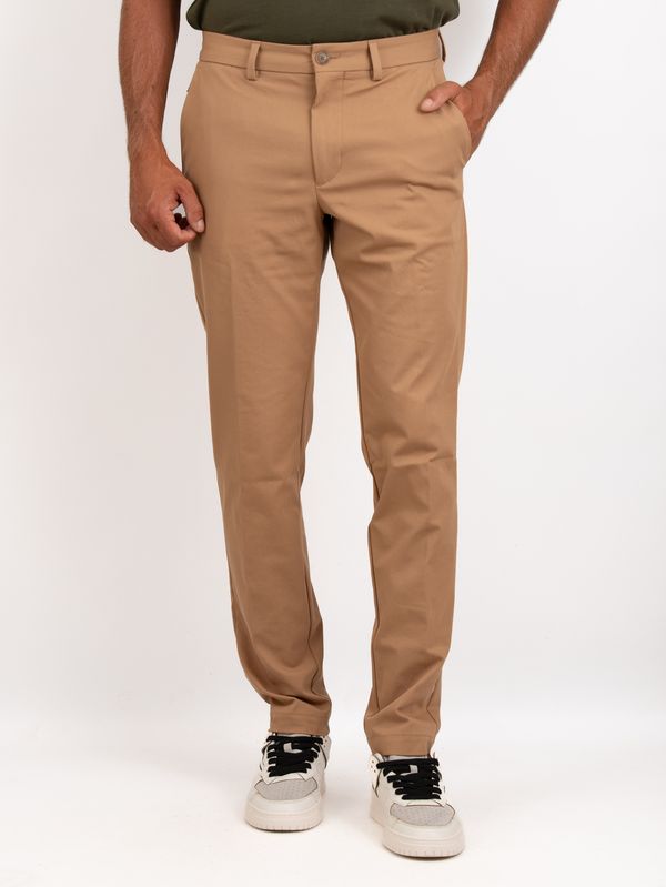 1. BOSS Men's Slim Fit Stretch Cotton Blend Trousers Beige BOSS 50543945