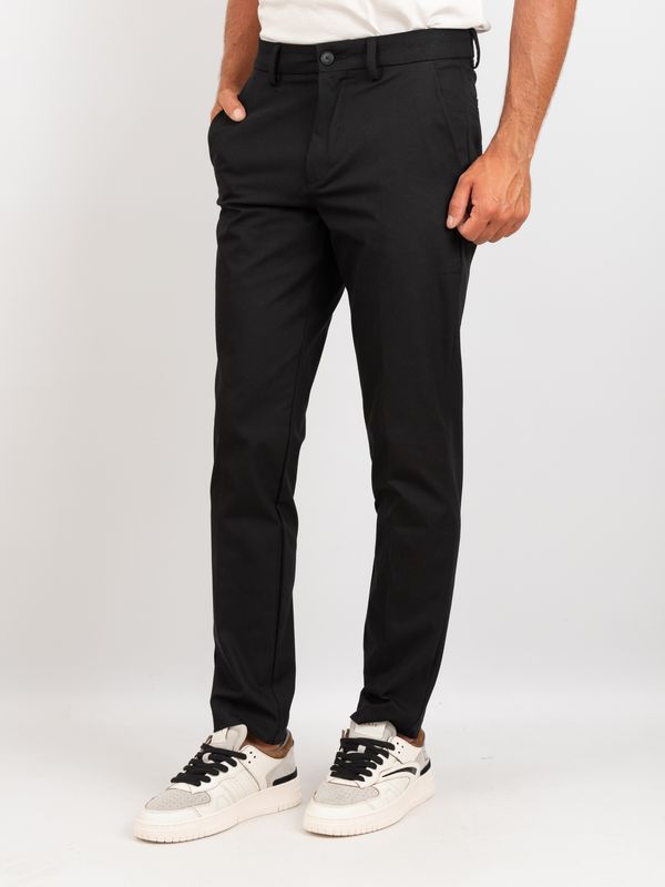 2. BOSS Men's Slim Fit Stretch Cotton Blend Trousers Black BOSS 50543945