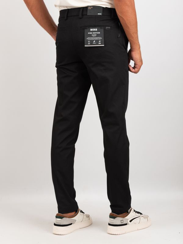 3. BOSS Men's Slim Fit Stretch Cotton Blend Trousers Black BOSS 50543945