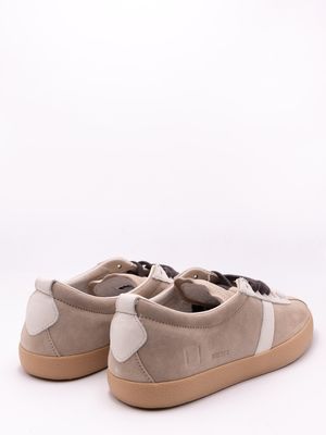 2. Sneakers Uomo D.A.T.E. Pr/Side in Camoscio Beige con Suola Miele Beige