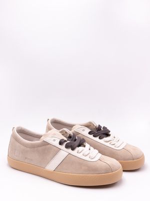 1. Sneakers Uomo D.A.T.E. Pr/Side in Camoscio Beige con Suola Miele Beige