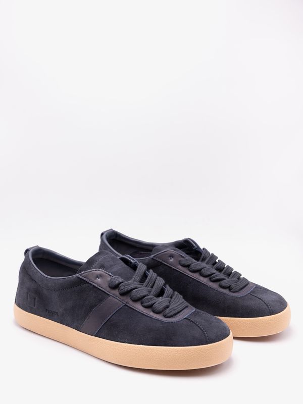 1. Sneakers Uomo D.A.T.E. Pr/Side in Camoscio con suola color miele Blu D.A.T.E. m451-pr-sd-ny
