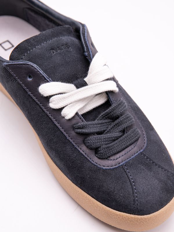 6. Sneakers Uomo D.A.T.E. Pr/Side in Camoscio con suola color miele Blu D.A.T.E. m451-pr-sd-ny