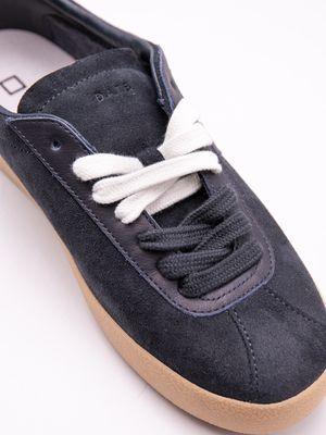 6. Sneakers Uomo D.A.T.E. Pr/Side in Camoscio con suola color miele Blu