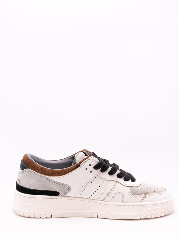 3. Sneakers Uomo D.A.T.E. Torneo in Pelle e Camoscio Nero D.A.T.E. m451-to-co-wi