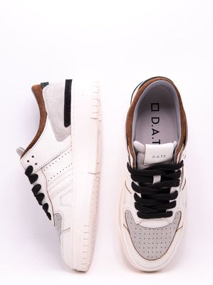 4. Sneakers Uomo D.A.T.E. Torneo in Pelle e Camoscio Nero