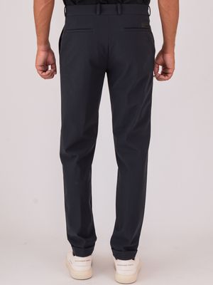 3. Pantalon chino d'hiver RRD Surflex pour homme, coupe slim Bleu Noir
