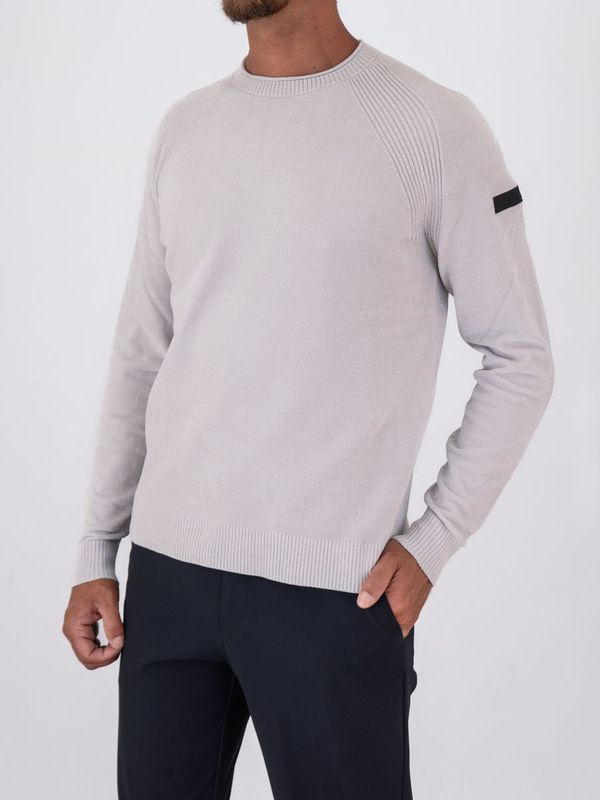 2. Pull en maille chenille extensible à col rond en velours RRD pour homme Glace RRD w26132