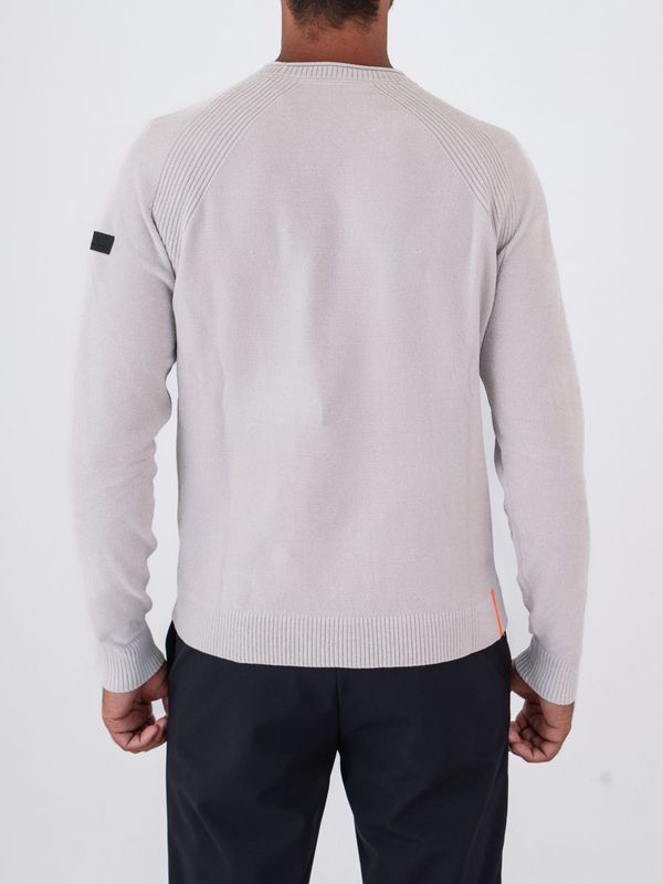 3. Pull en maille chenille extensible à col rond en velours RRD pour homme Glace RRD w26132