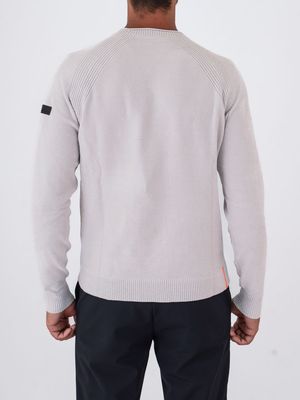 3. Pull en maille chenille extensible à col rond en velours RRD pour homme Glace