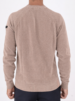 3. Pull en maille chenille extensible à col rond en velours RRD pour homme Sandales
