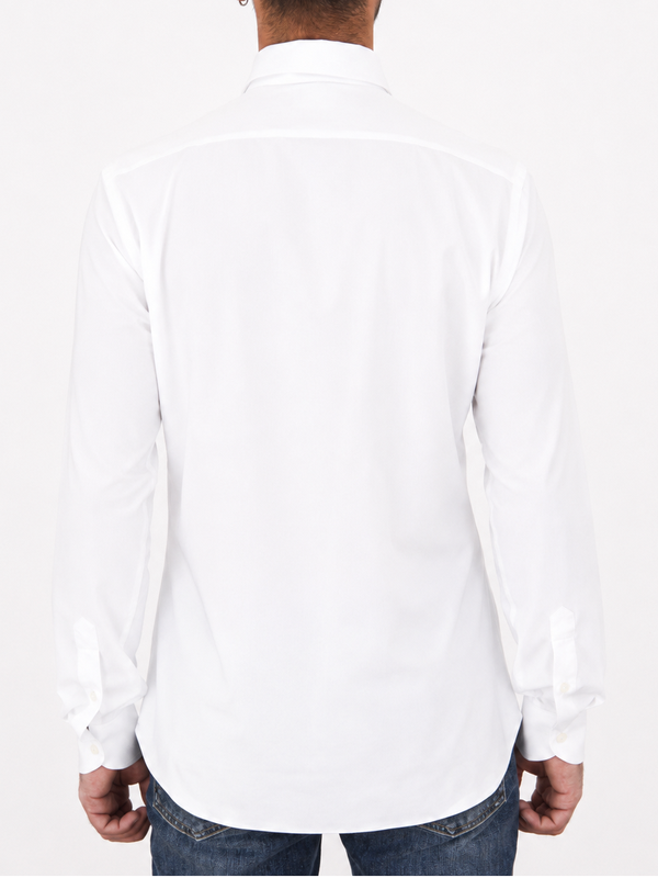 3. Xacus Active Men's Shirt in Evolution Fit Technical Fabric White Xacus 11460.act358ml