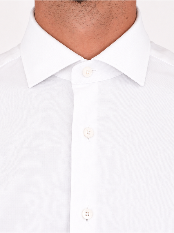 4. Xacus Active Men's Shirt in Evolution Fit Technical Fabric White Xacus 11460.act358ml