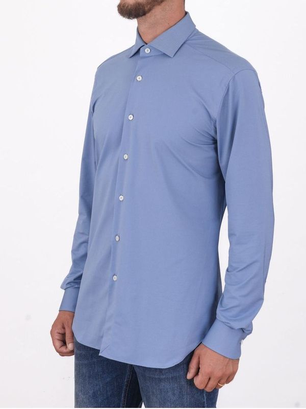 2. Xacus Active Men's Shirt in Evolution Fit Technical Fabric Celeste Xacus 11460.act358ml