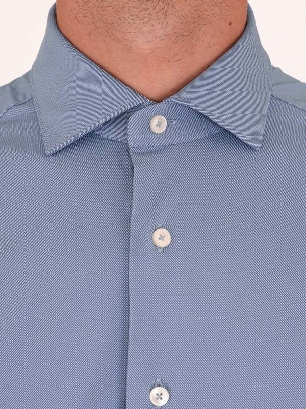 4. Xacus Active Men's Shirt in Evolution Fit Technical Fabric Celeste Xacus 11460.act358ml