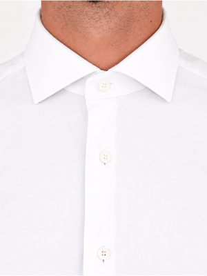 4. Xacus Active Men's Shirt in Evolution Fit Technical Fabric White