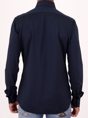 3. Xacus Active Men's Shirt in Evolution Fit Technical Fabric Blue