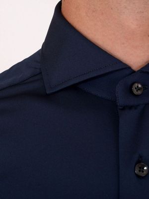 4. Xacus Active Men's Shirt in Evolution Fit Technical Fabric Blue