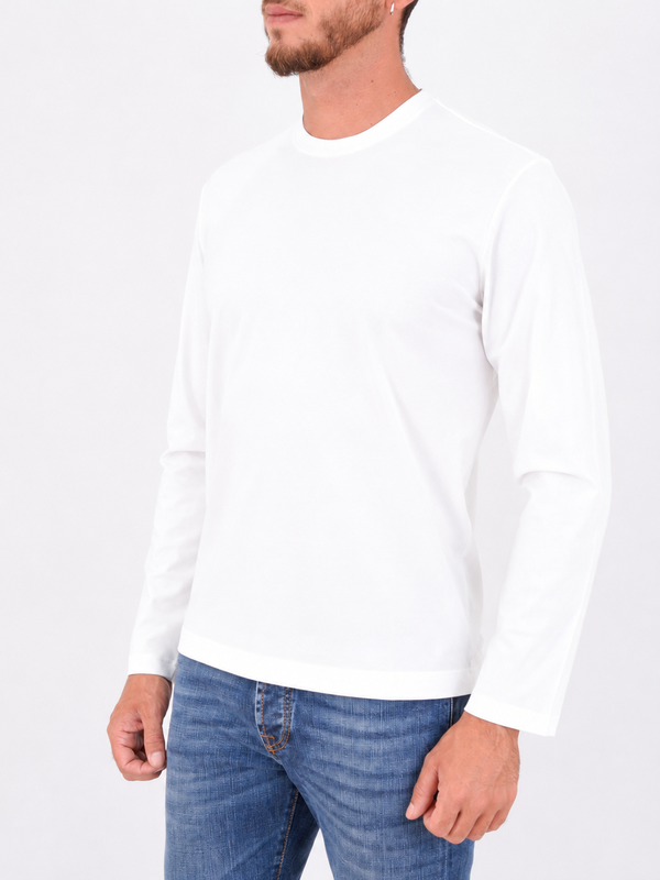 2. T-shirt à manches longues pour homme Xacus en tissu technique Blanc Xacus 31682.act119ml