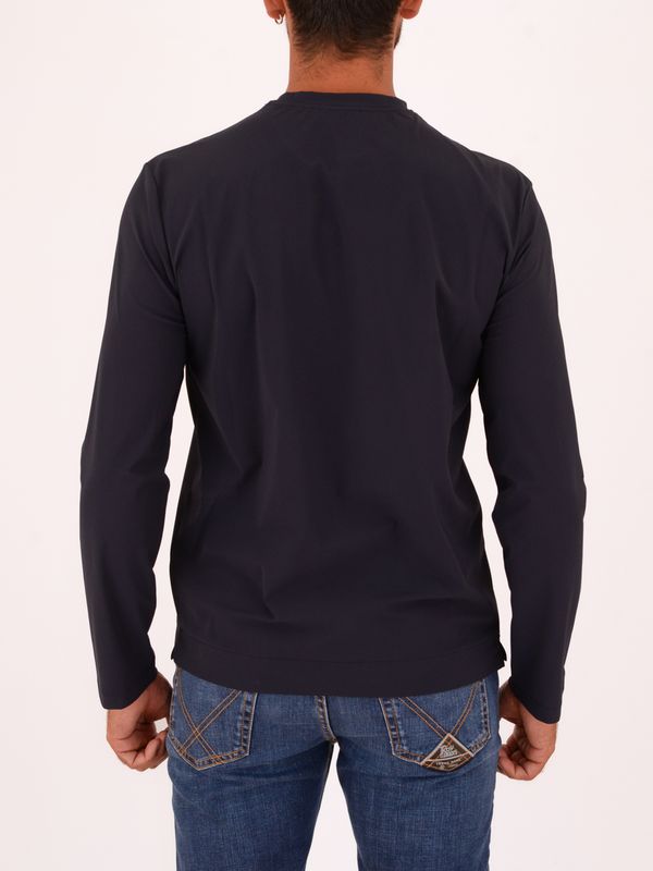 3. T-shirt à manches longues pour homme Xacus en tissu technique Bleu Xacus 31682.act119ml